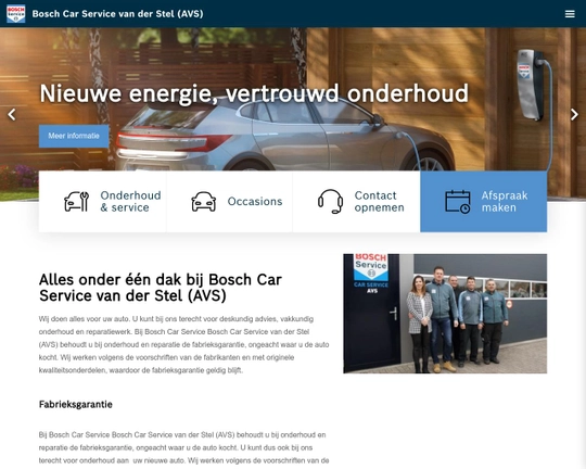 Bosch Car Service Van der Stel Logo