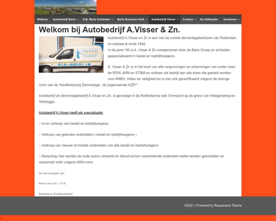 Autobedrijf A. Visser & Zn. Logo