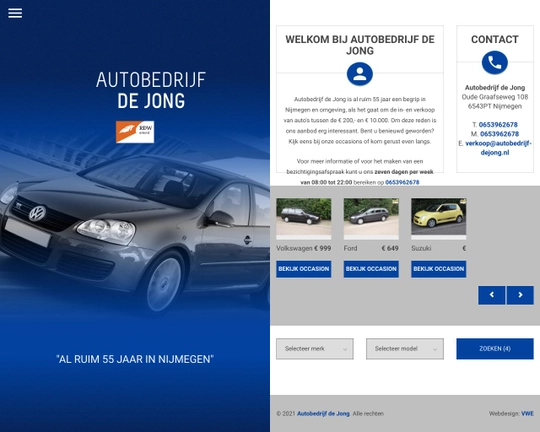 Autobedrijf de jong Logo