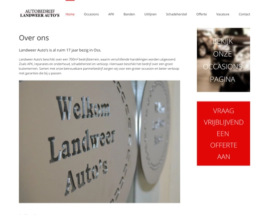 Autobedrijf landweer auto's Logo