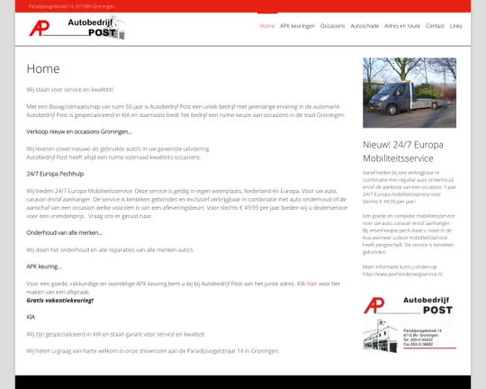 autobedrijf Post Logo