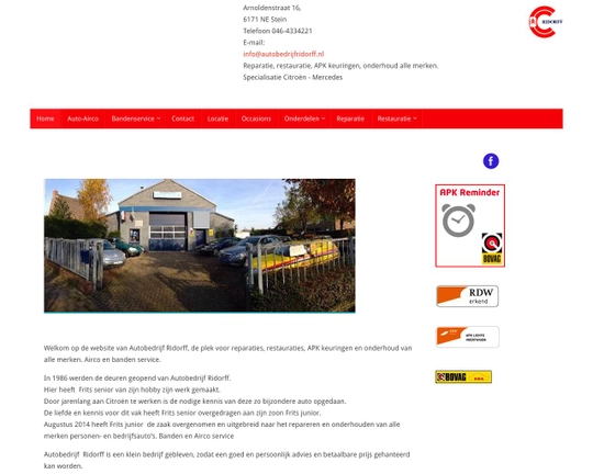 Autobedrijf Ridorff Logo