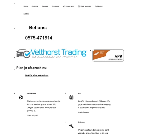 Autobedrijf Velthorst Logo
