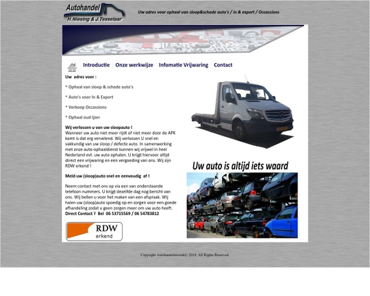 Autohandel H. Niesing & J. Tesselaar Logo