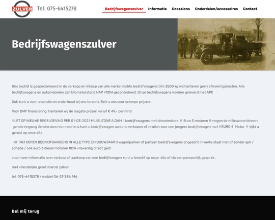 Bedrijfswagens Zulver Logo