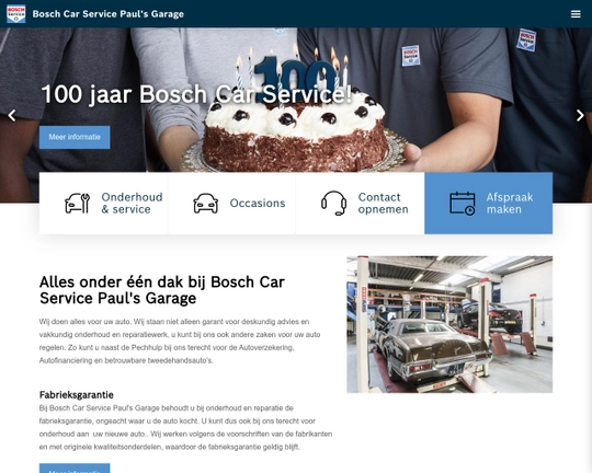 Bosch Car Service Paul's Garage Logo