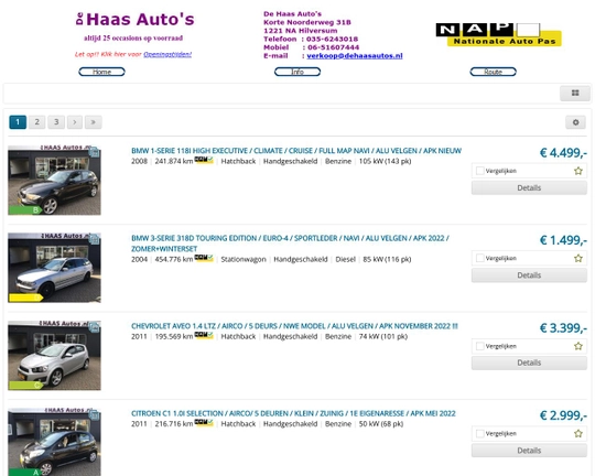 De Haas Auto's Logo