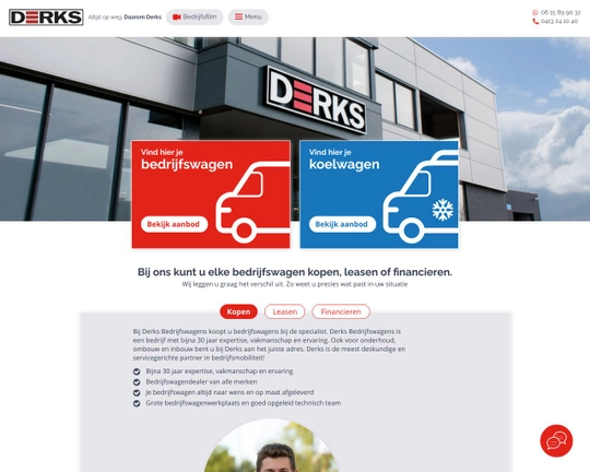 Derks bedrijfswagen Logo