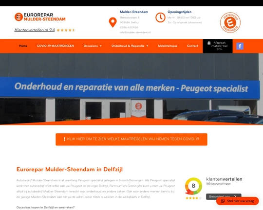Eurorepar Mulder - Steendam Logo