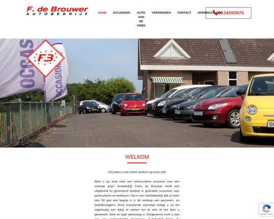 F. de Brouwer autobedrijf Logo