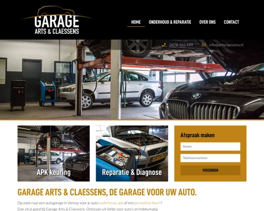Garage Arts & Claessens Logo