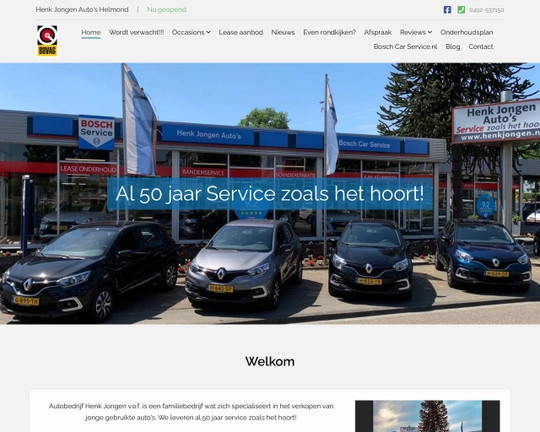 Henk Jongen auto's Helmond Logo