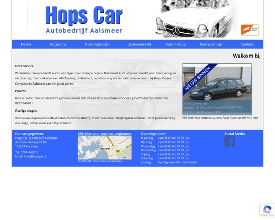 Hops Car Autobedrijf Logo