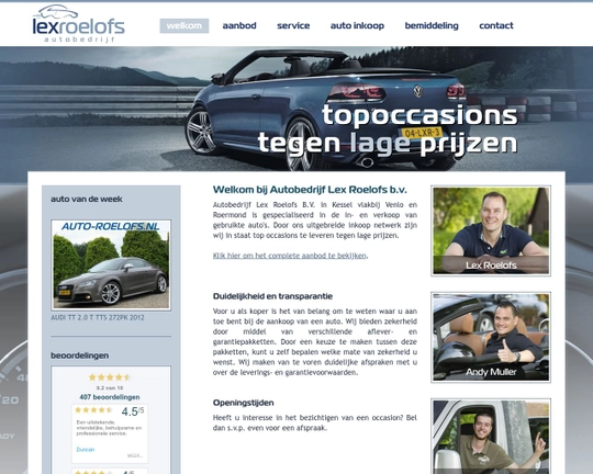 Lex Roelofs autobedrijf Logo