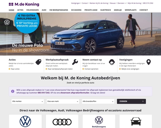 M. de Koning Logo
