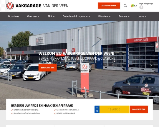 Vak garage van der Veen Logo