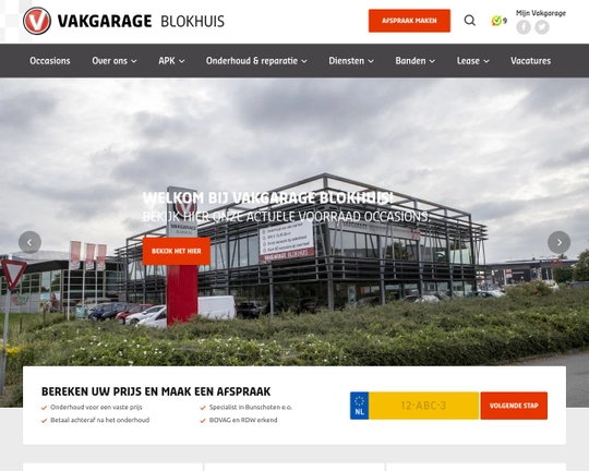 Vakgarage Blokhuis Logo