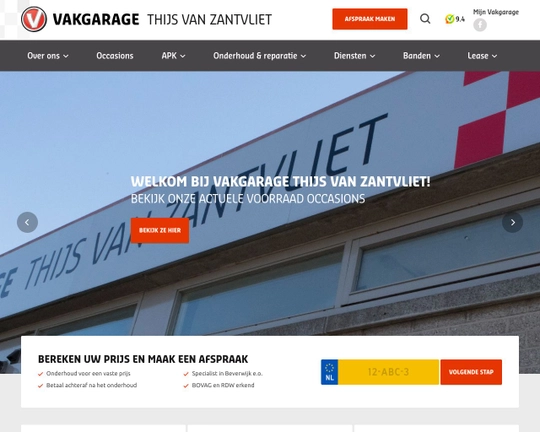 Vakgarage Thijs van Zantvliet Logo