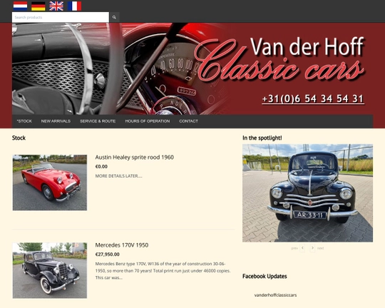 Van der Hoff ClassicCars Logo