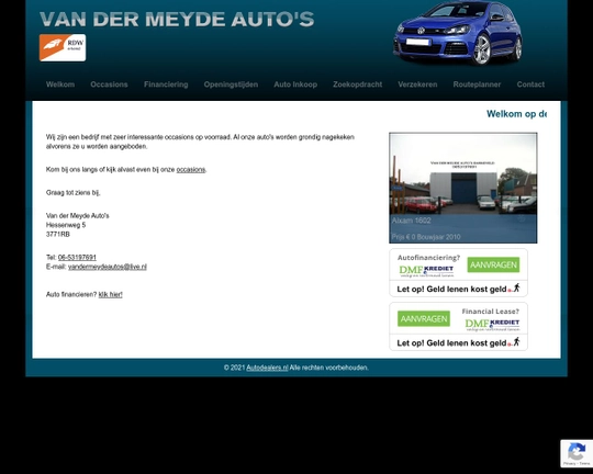 Van der Meyde Auto's Logo