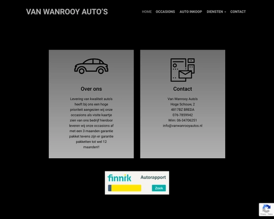 Van Wanrooy auto's Logo